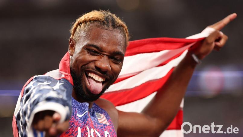 Noah Lyles hat geheiratet. (Archivbild) Bild: Oliver Weiken/dpa