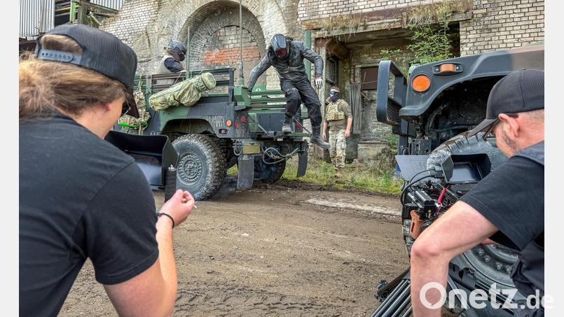 Dreharbeiten auf dem Gelände der ehmaligen Maxhütte zur Fortsetzung von "Ranger 6". Bild: Wolfgang Steinbacher