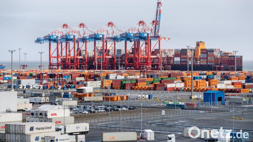 Trotz zahlreicher Probleme bleibt die deutsche Exportwirtschaft optimistisch. Bild: Hauke-Christian Dittrich/dpa