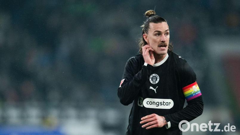 Kapitän Jackson Irvine wird dem FC St. Pauli gegen Bayern München fehlen. (Archivbild) Bild: Marius Becker/dpa