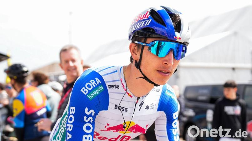 Florian Lipowitz ist weiter Gesamtdritter bei der Baskenland-Rundfahrt. (Archivbild) Bild: Nicolás Carvalho Ochoa/dpa