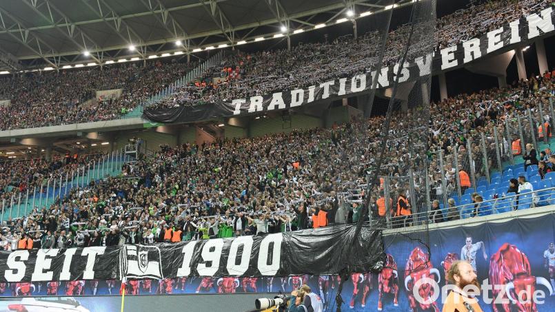 Der Gäste-Fanblock im Leipziger Stadion. Bild: picture alliance / ZB