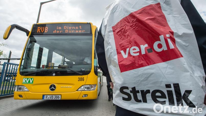 Am 14. April ruft die Gewerkschaft ver.di in mehreren bayerischen Städten zum Streik im öffentlichen Nahverkehr auf - auch in Regensburg. Archivbild: Armin Weigel/dpa