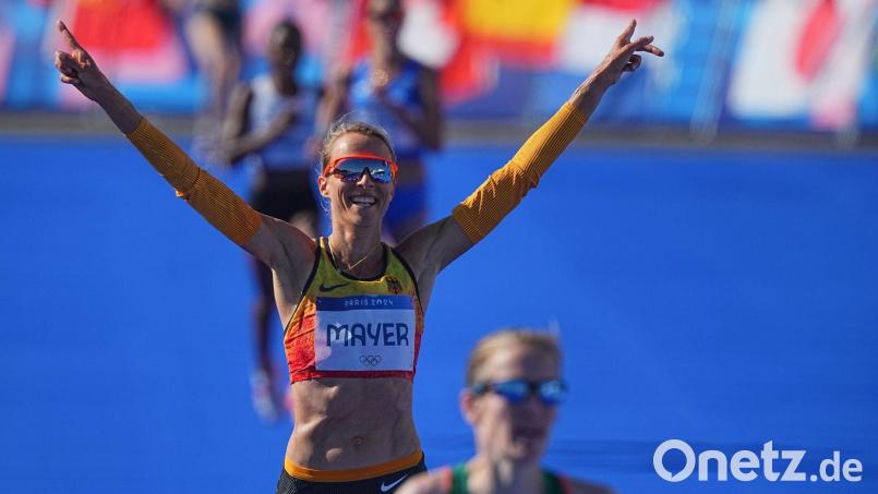 Erneut deutsche Marathon-Meisterin: Domenika Mayer aus Regensburg. (Archivbild) Bild: Michael Kappeler/dpa