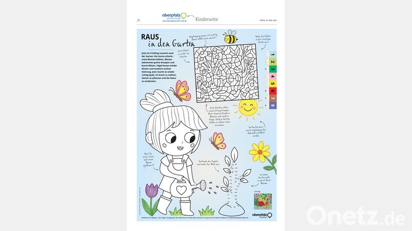 Mal- und Rätselspaß. Bild: Oberpfalz Medien