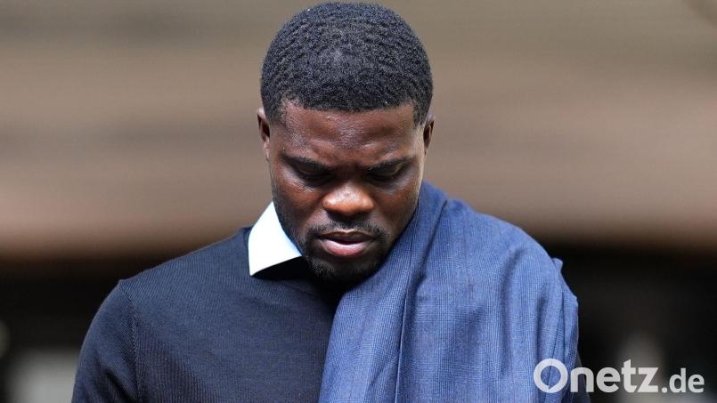 Thomas Partey bestätigte vor Gericht seinen Namen und plädierte auf nicht schuldig. Bild: Aaron Chown/PA Wire/dpa