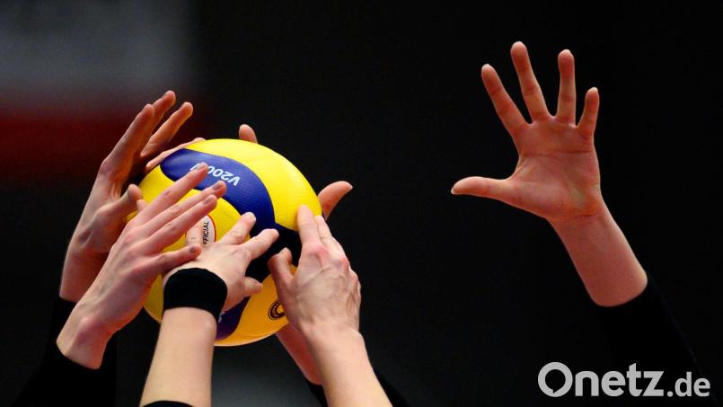 Suhl und Dresden liefern sich einen harten Schlagabtausch im ersten Finalspiel. (Archivbild) Bild: Robert Michael/dpa-Zentralbild/dpa