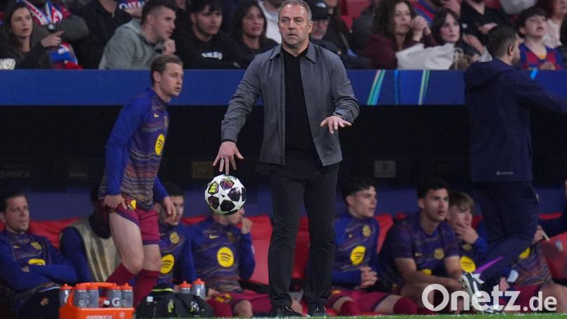 Für Hansi Flick war mit Barcelona im Viertelfinale Endstation. Bild: Manu Fernandez/AP/dpa
