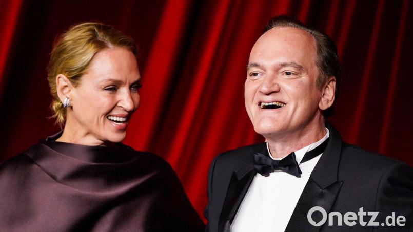 Uma Thurman und Quentin Tarantino im Jahr 2024. (Archivbild) Bild: Jordan Strauss/Invision/AP/dpa