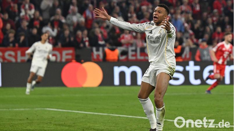 Für Kylian Mbappé ist die Champions-League-Saison vorbei. Bild: Sven Hoppe/dpa
