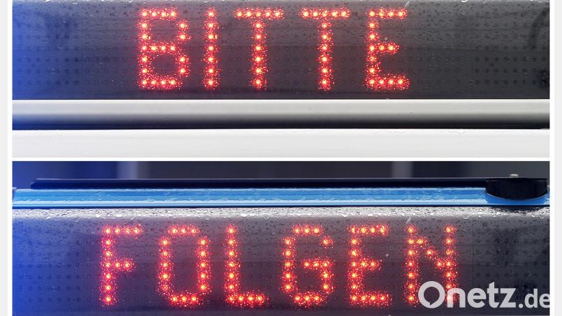 Der Fahrer ignorierte die Anhaltesignale der Beamten und raste stattdessen davon. (Symbolbild) Bild: Fredrik Von Erichsen/dpa