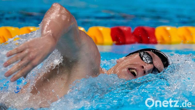 Lukas Märtens stellte einen deutschen Rekord auf. (Archivbild) Bild: Vincent Thian/AP/dpa