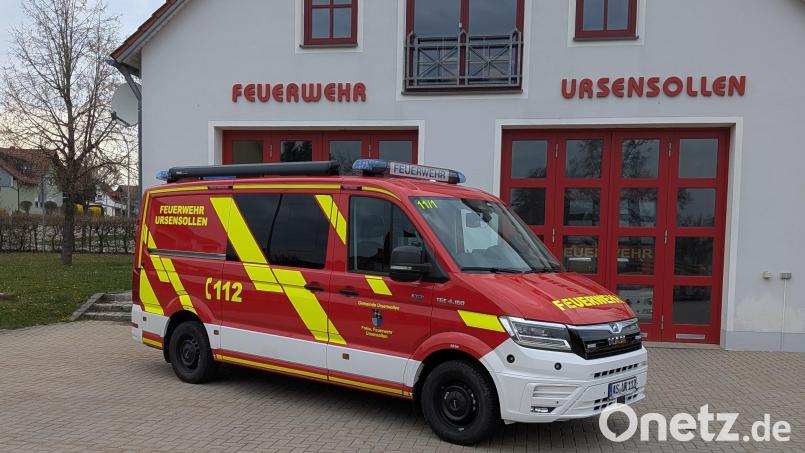 Das neue Merzweckfahrzeug der Feuerwehr Ursensollen. Bild: Jonas Sperber