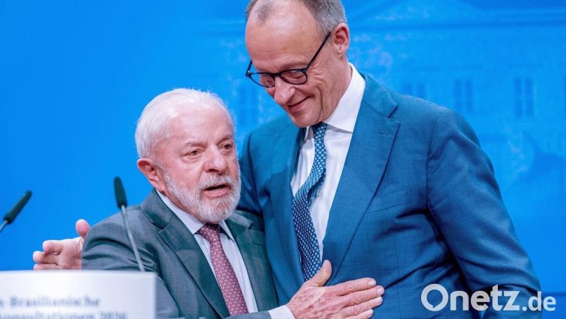 Die Verstimmungen nach dem ersten Brasilien-Besuch des Kanzlers sind weitgehend vergessen. Bild: Michael Kappeler/dpa