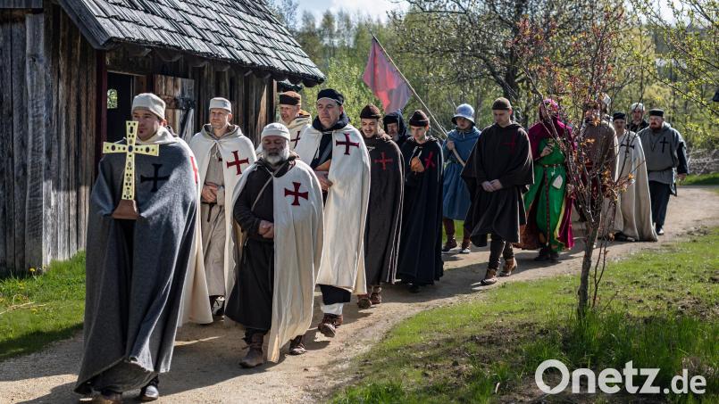 Ordensritter im Geschichtspark Bärnau-Tachov. Bild: Susan Sümer