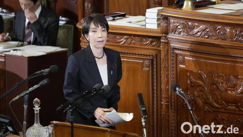 Die japanische Ministerpräsidentin Sanae Takaichi steht für einen sicherheitspolitisch harten Kurs. (Archivbild) Bild: -/kyodo/dpa
