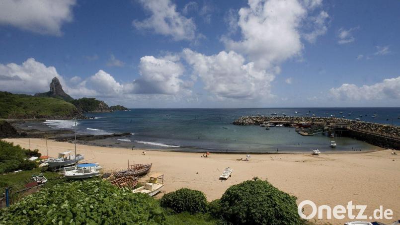 Vor der Küste des Inselparadies' Fernando de Noronha geschah das Unglück, bei dem ein Crew-Mitglied der „Malizia Explorer“ ums Leben kam. (Archivbild) Bild: Moreira/epa/efe/dpa
