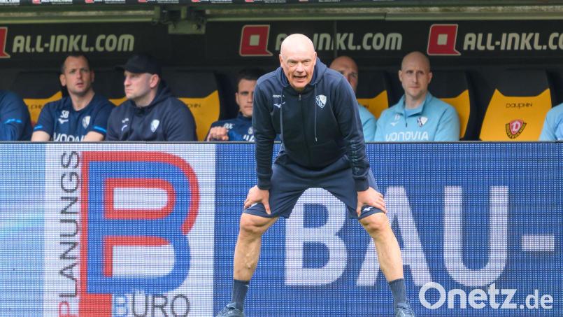 Uwe Rösler möchte mit Bochum den Klassenerhalt vorzeitig sichern. Bild: Robert Michael/dpa