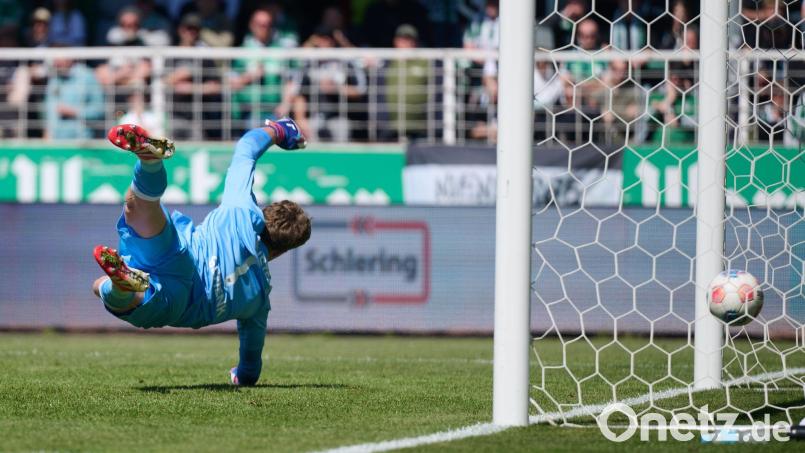 Die Preußen kassierten auch gegen Bielefeld mehrere Gegentore. Bild: Bernd Thissen/dpa