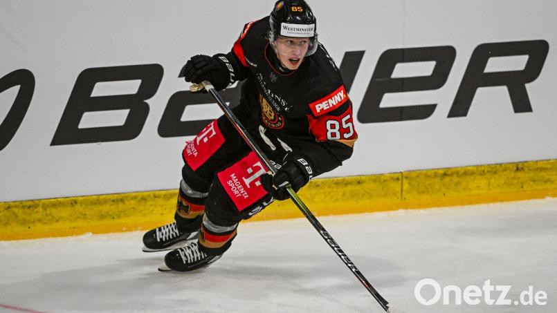 Wechselt nach München: Eishockey-Nationalspieler Elis Hede. Bild: Armin Weigel/dpa