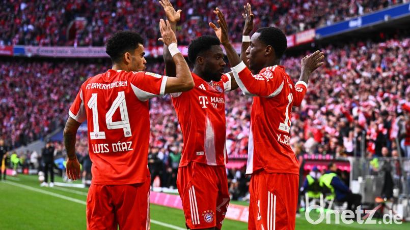 Jubeln die Bayern in Mainz auch ohne etliche Stammspieler? (Archivbild) Bild: Tom Weller/dpa