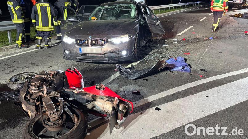 Ein Motorradfahrer ist bei Marktbergel in Mittelfranken tödlich verunglückt. Bild: Kevin Weddig/NEWS5/dpa