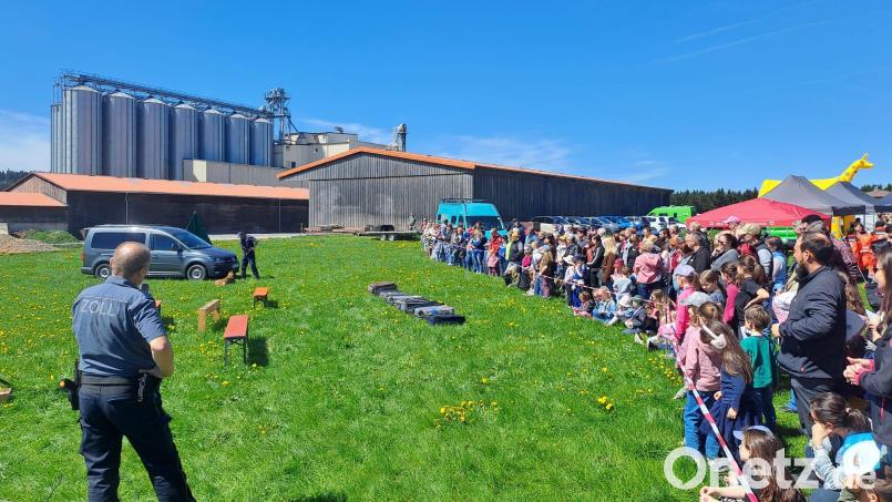 Die Zollhundevorführung vor großem Publikum. Bild: Striegl Gabriele