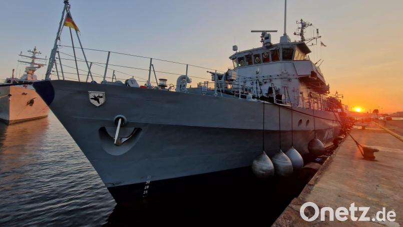Der Minenjäger Sulzbach-Rosenberg (hier im Stützpunkt Kiel) war in den vergangenen Tagen häufig in den Medien. Am 23. April fand ein großer Pressetermin der Marine zur Minenabwehr statt, dabei fungierte das Boot als Anschauungsobjekt. Archivbild: Hauptbootsmann Stephan Pagels