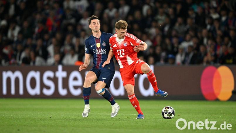 Teilnehmer eines verrückten Spiels: Joshua Kimmich (r). Bild: Federico Gambarini/dpa