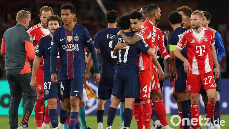 Die Pariser und Münchner lieferten sich ein Mega-Duell. Bild: Aurelien Morissard/AP/dpa
