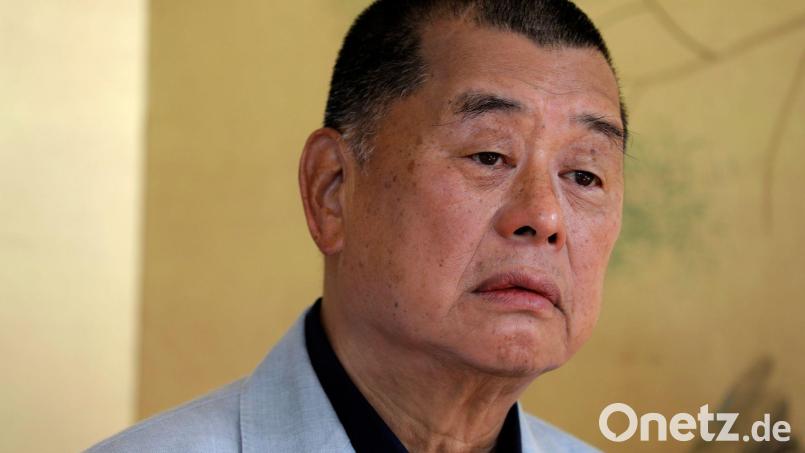 Jimmy Lai erhält den Freedom of Speech Award der Deutschen Welle. (Archivbild) Bild: Vincent Yu/AP/dpa