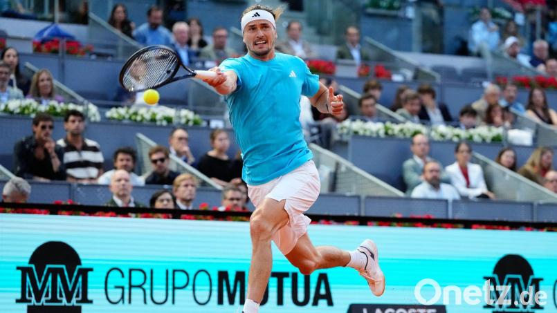 Alexander Zverev erreicht das Halbfinale in Madrid. Bild: Jose Breton/AP/dpa