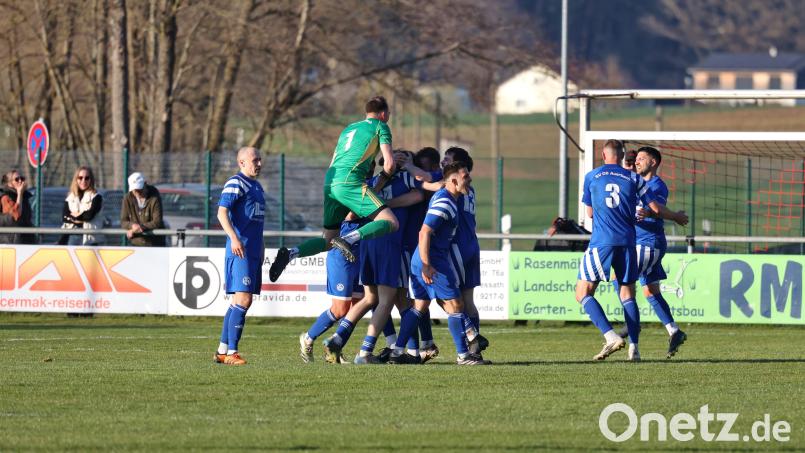 Darf der SV 08 Auerbach am Sonntag jubeln? Der Spitzenreiter will im Heimspiel gegen den SC Kirchenthumbach den nächsten Schritt zur Meisterschaft in der Kreisliga Nord gehen. Bild: Dieter Jäschke