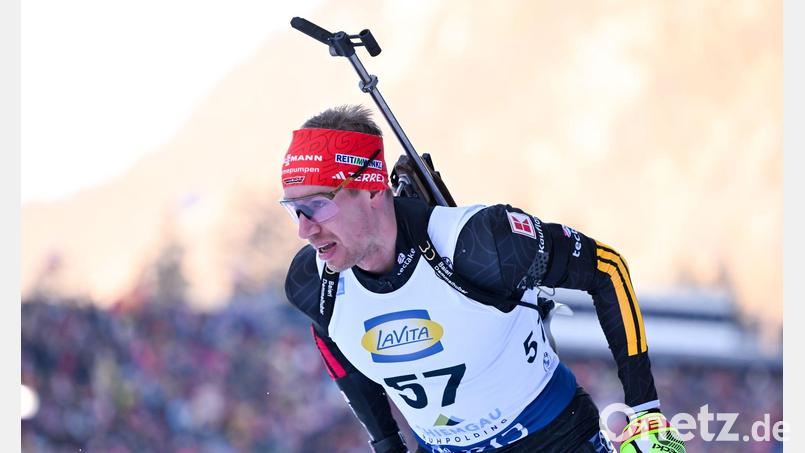 Beendet seine Karriere als Biathlet: Johannes Kühn. (Archivbild) Bild: Sven Hoppe/dpa