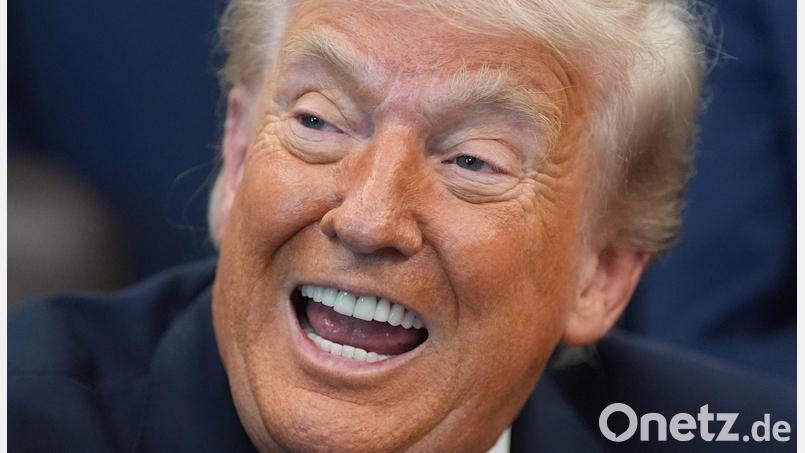 US-Präsident Trump kündigt eine Zollerhöhung für die EU an. Bild: Alex Brandon/AP/dpa