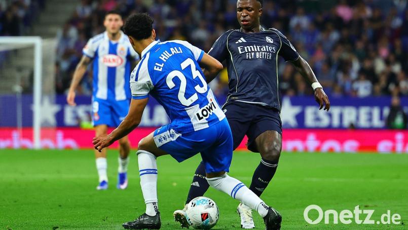 Legte einen Doppelpack auf: Vinicius Junior (r). Bild: Uncredited/AP/dpa