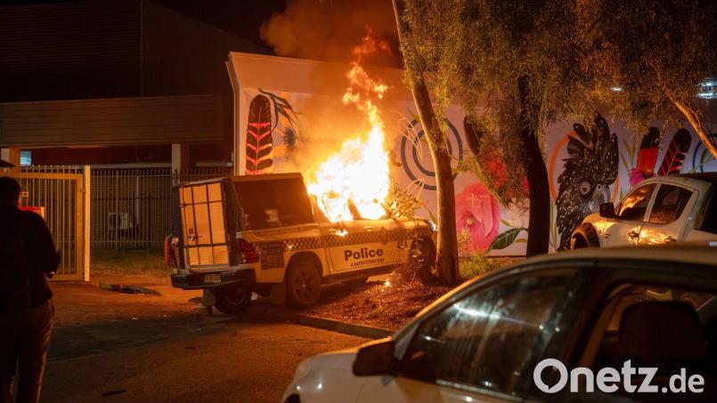 Nach dem Fund der Leiche des Mädchens war es in Alice Springs zu Ausschreitungen gekommen. Bild: Rhett Hammerton/AAP Image/AP/dpa