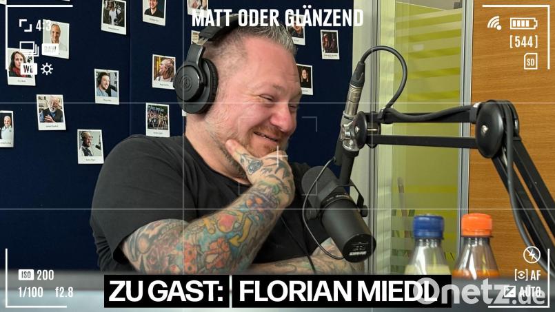 Florian Miedl war Gast im Podcaststudio der Oberpfalz-Medien. Bild: Peter Müller
