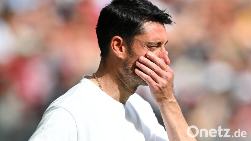 Trainer Albert Riera soll Eintracht Frankfurt auch in Dortmund betreuen. Bild: Florian Wiegand/dpa
