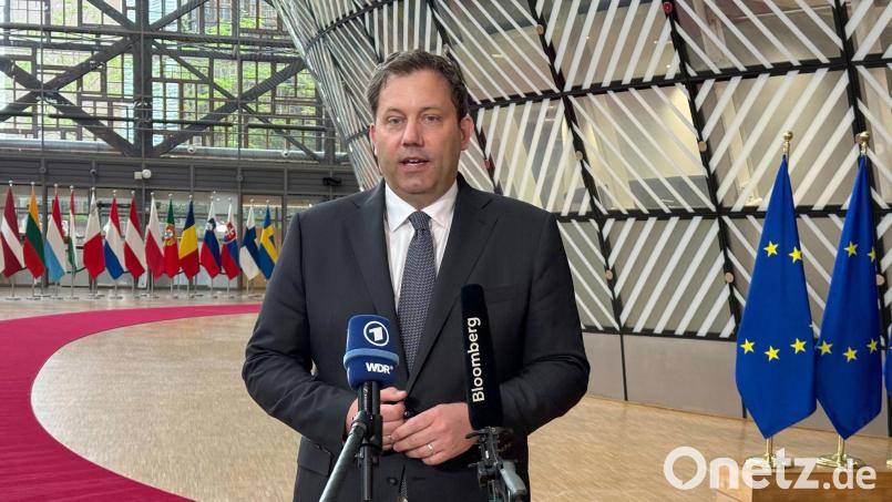 „Europa steht zu den Zusagen und ich erwarte das jetzt von der amerikanischen Seite auch“, sagte Vizekanzler Lars Klingbeil. Bild: Ansgar Haase/dpa