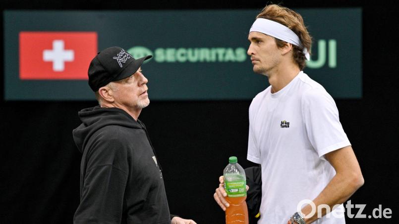 Tennis-Legende Boris Becker wünscht sich mehr Kampfgeist bei Alexander Zverev. (Archivbild) Bild: Harald Tittel/dpa