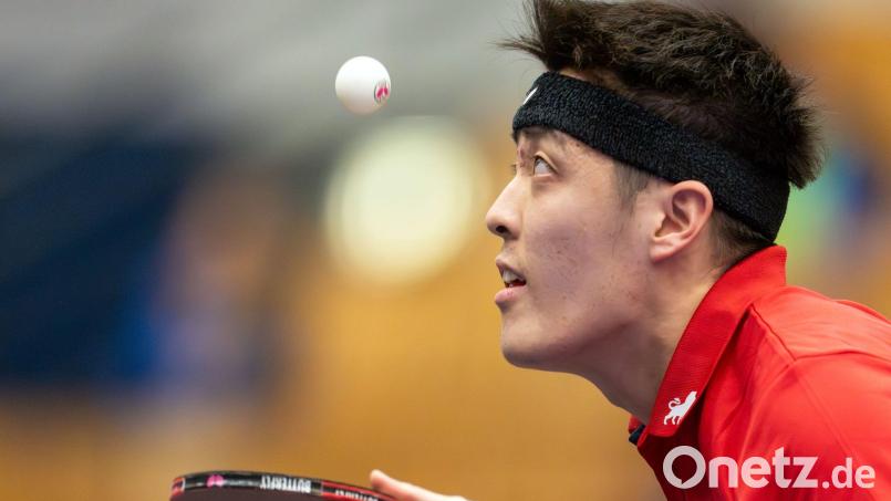 WM-Medaille als Ziel: Der deutsche Tischtennis-Nationalspieler Dang Qiu. Bild: Soeren Stache/dpa