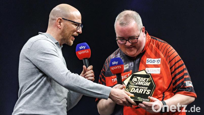 Mark Webster als TV-Experte bei der Premier League. Bild: Andreas Gora/dpa