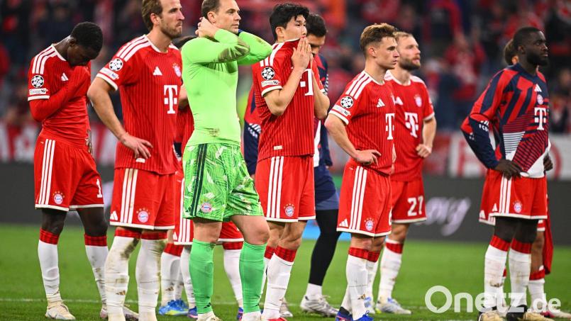 Enttäuschte Bayern-Profis nach dem verpassten Finale. Bild: Tom Weller/dpa