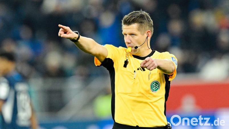 Beendet seine Karriere: Bundesliga-Schiedsrichter Patrick Ittrich. (Archivbild) Bild: Uwe Anspach/dpa