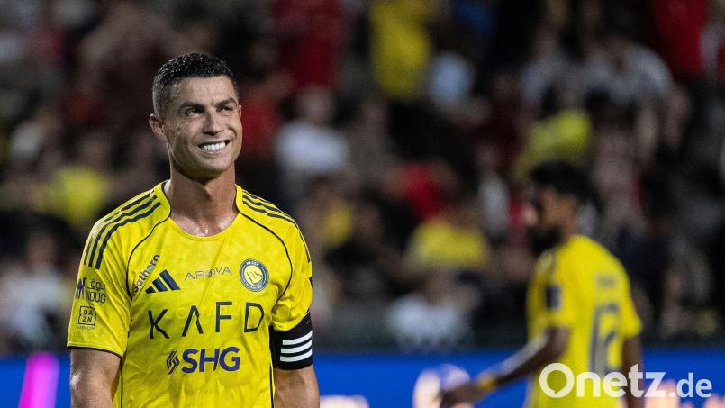 Hat sein 100. Tor in der saudi-arabischen Liga erzielt: Cristiano Ronaldo. (Archivbild) Bild: Chan Long Hei/AP/dpa