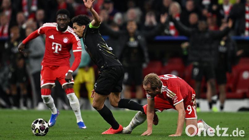 Alphonso Davies (l), hier noch in Aktion gegen Paris, fällt erneut verletzt aus. Bild: Sven Hoppe/dpa