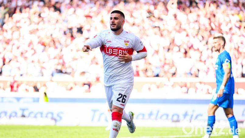 Deniz Undav erzielte beim 3:1-Sieg der Stuttgarter den Endstand. Bild: Tom Weller/dpa