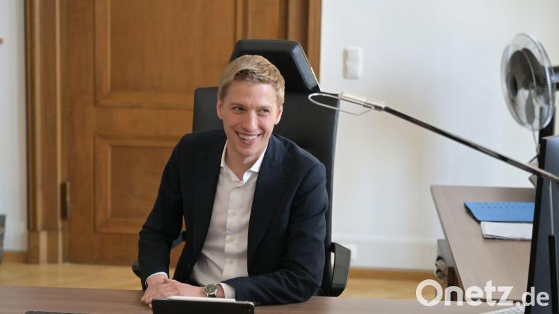 Der Münchner Oberbürgermeister Dominik Krause (Grüne) hofft auf Geschlossenheit in der neuen Mango-Koalition. (Archivbild) Bild: Malin Wunderlich/dpa