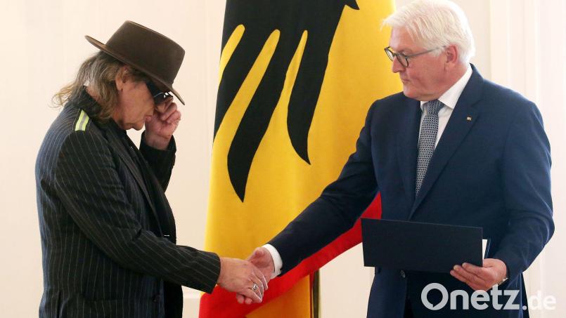 Frank-Walter Steinmeier lobt Lindenberg zu seinem Geburtstag für sein politisches Engagement. (Archivbild) Bild: Wolfgang Kumm/dpa